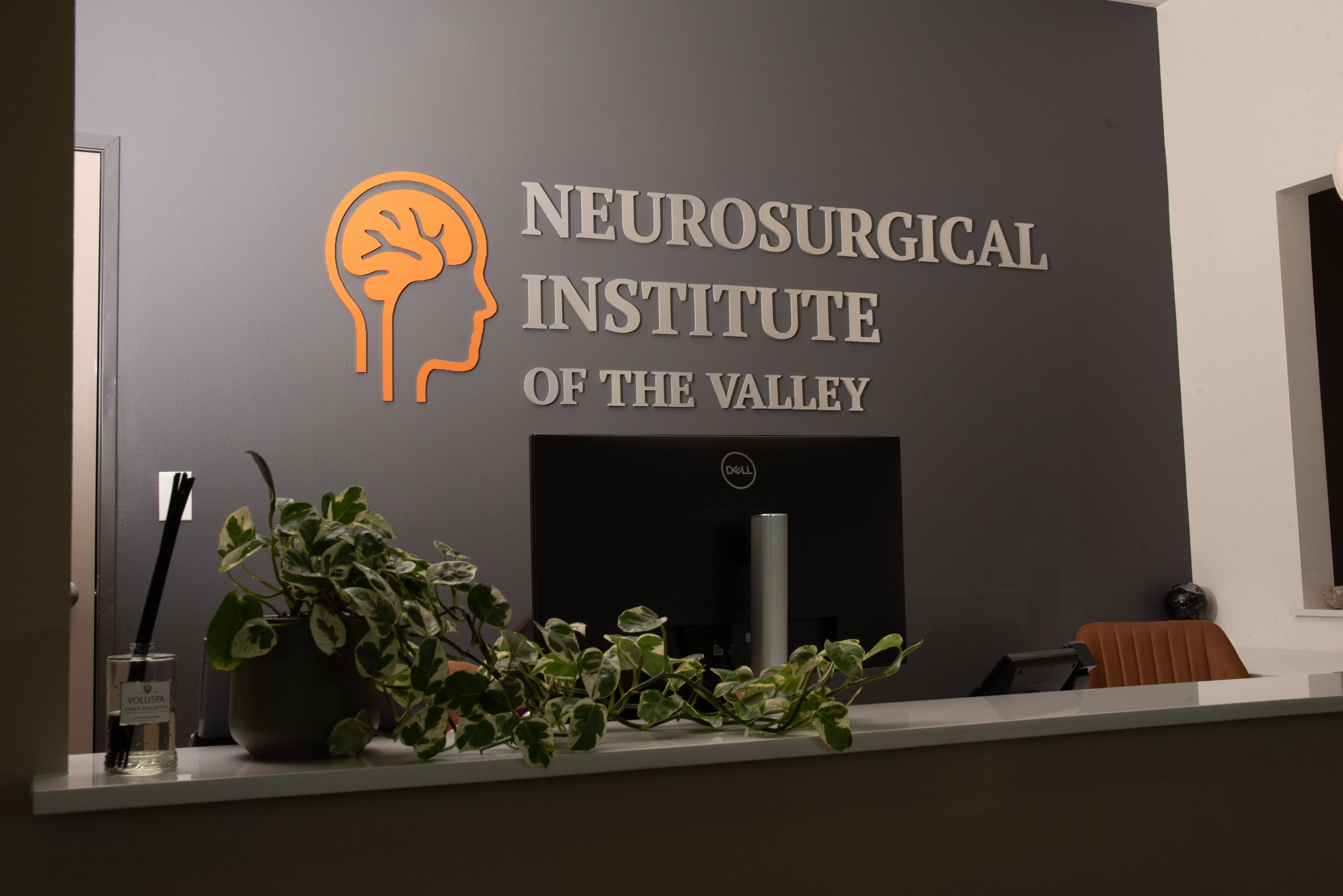 Reception area at the Neurosurgical Institute of the Valley